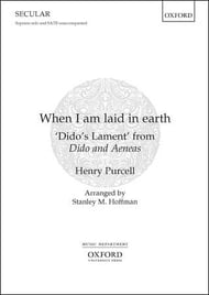 When I Am Laid in Earth SATB choral sheet music cover Thumbnail